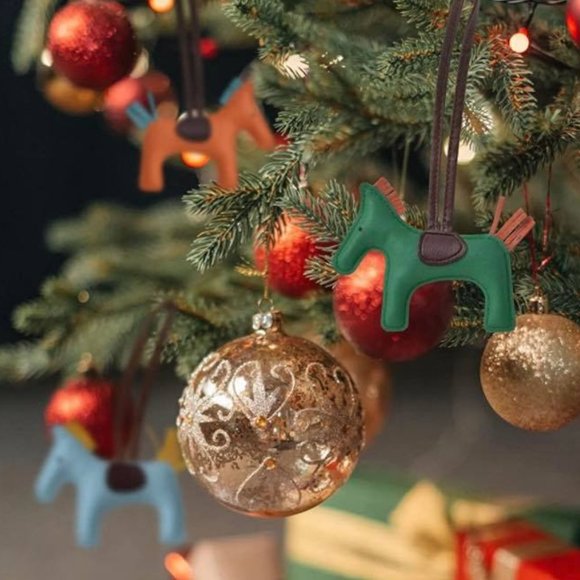 🆕 Equestrian Lucky Horse-Pony Purse Tag or Keychain - Navy Blue & Yellow 🐴 - Picture 9 of 10